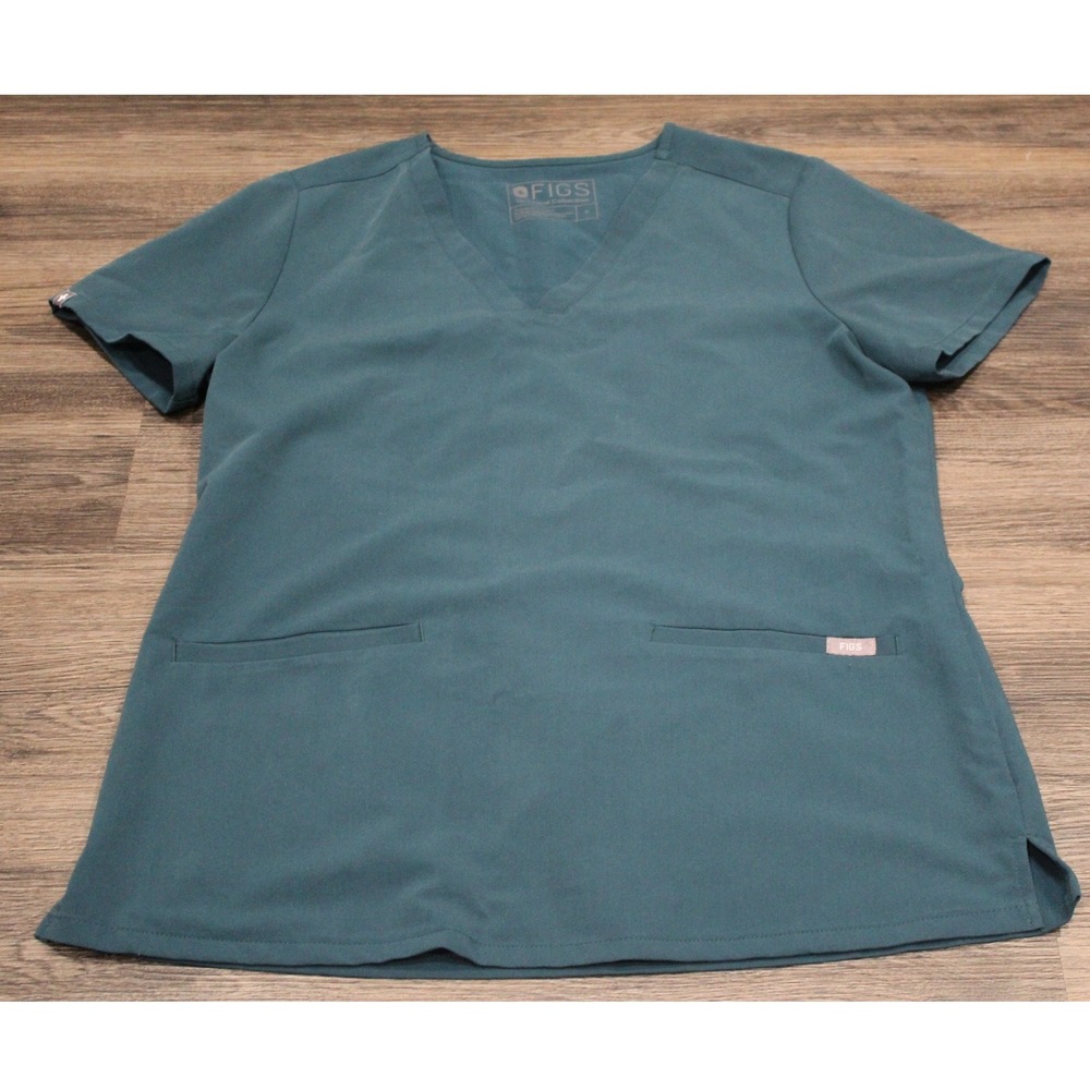 FIGS Technical Collection Teal Scrub Top Medical Nurse Doctor‎ Professional
